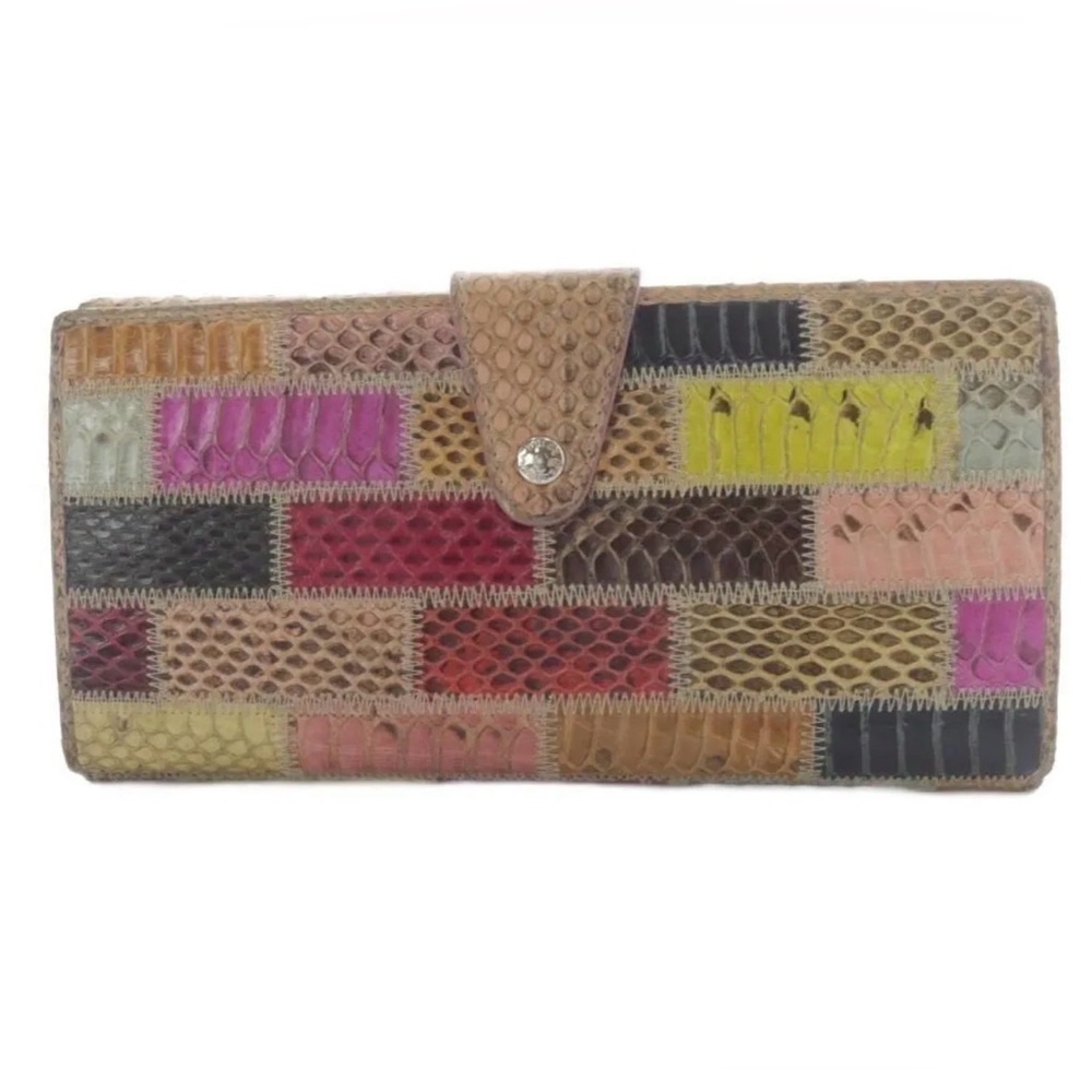 Dolce & Gabbana Multicolor Python Flap Wallet w/ … - image 2
